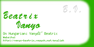 beatrix vanyo business card